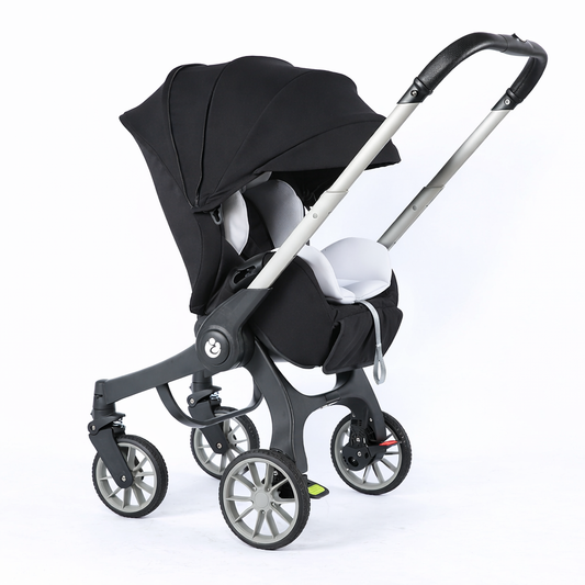 Cărucior 4 în 1 pentru Bebeluși Stroller Plus 2053 – Sistem Multifuncțional, 0-3 Ani