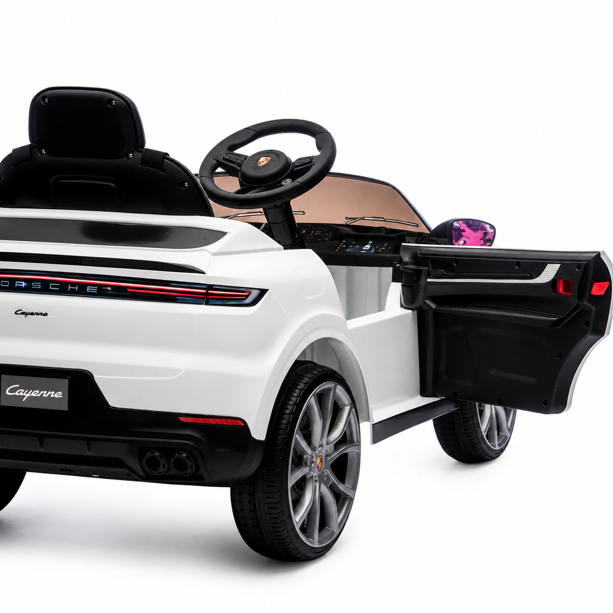 Mașinuță Electrică Pentru Copii Porsche, 12V, Telecomandă, MP3, USB, AUX, Radio FM, Viteză 2–4 km/h, Sarcină Maximă 30 kg, 3 Ani+