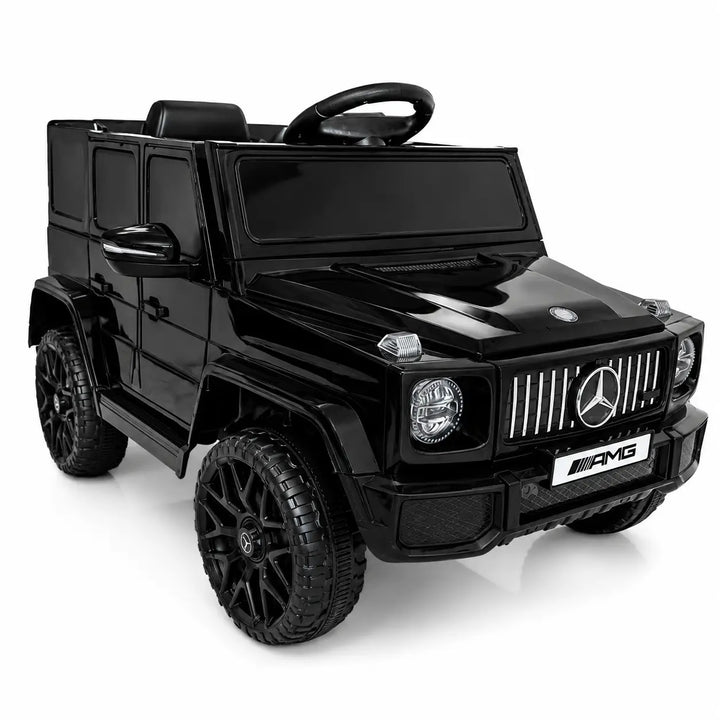 Mașină Electrică pentru Copii Tip SUV 4x4 Premium, Design Inspirat Mercedes G-Class AMG, 12V, Lumini LED, Muzică, Negru