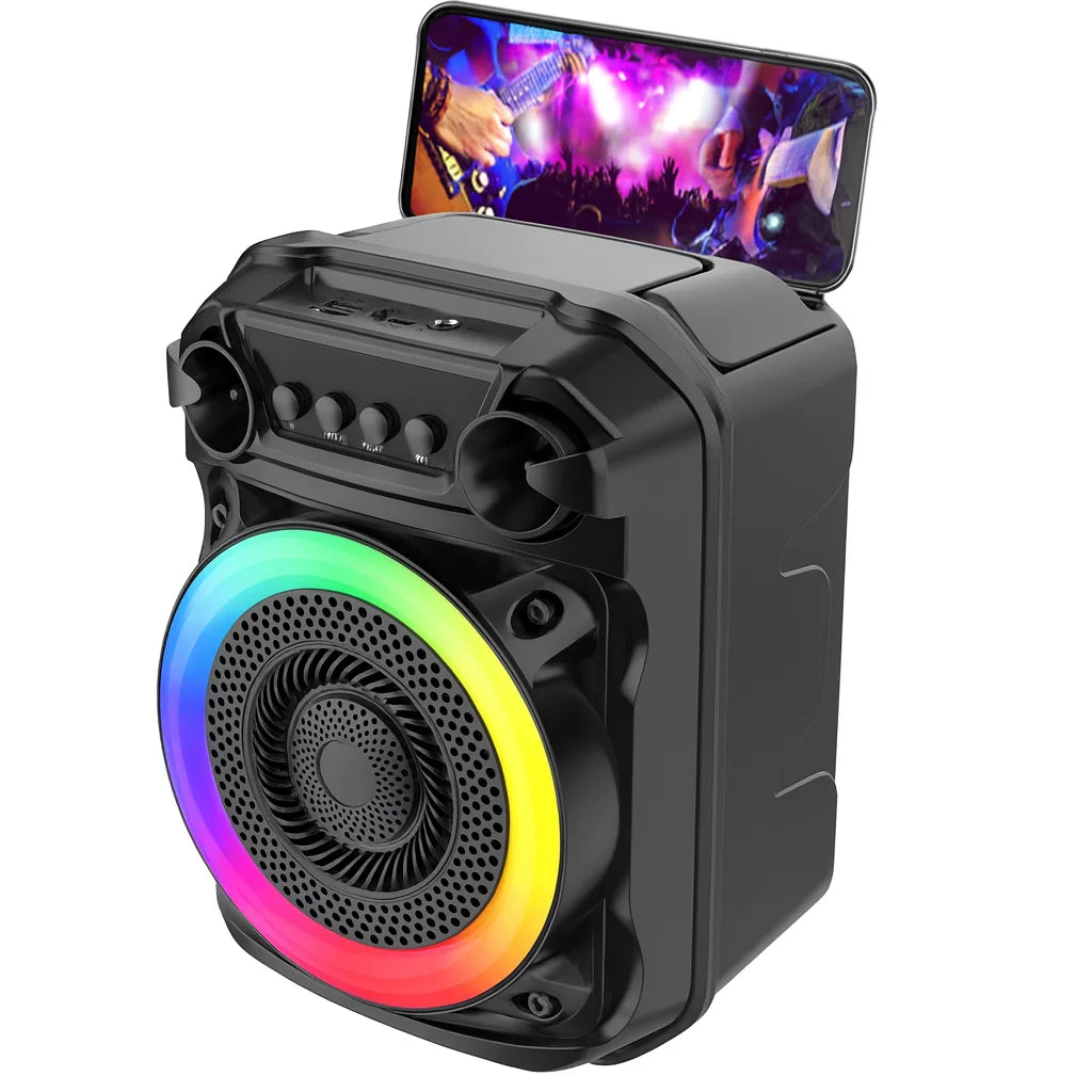 Boxă Portabilă  AT Performance, 6.5" Super Bass, Microfon Inclus, 1800 mAh, LED RGB