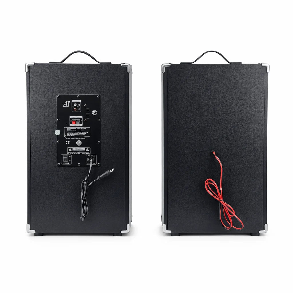 Set 2 Boxe Multimedia Active AT Performance AT-284, 1500W PMPO,12 Inch, Bluetooth, USB, AUX, Karaoke