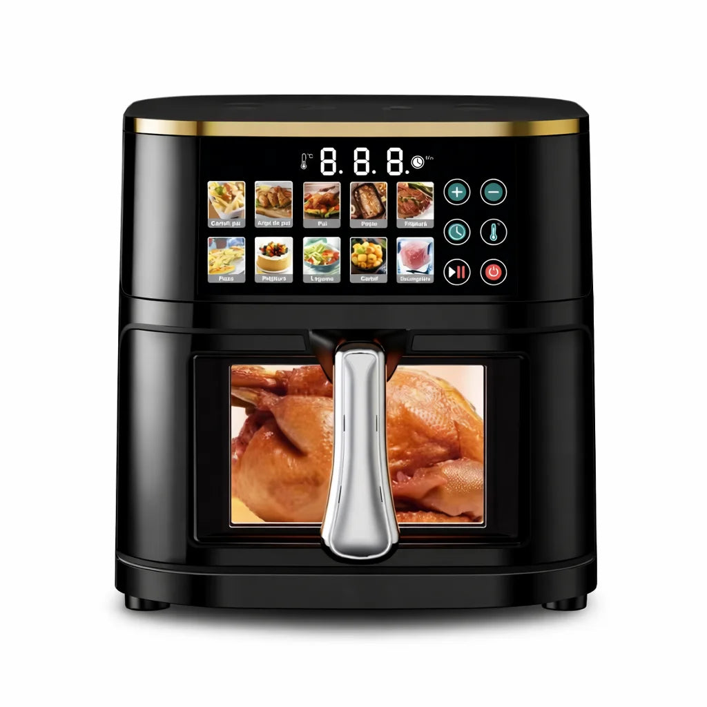 Friteuză cu aer cald AT Performance AT-2030, 10L, 2800W, Panou digital, Negru