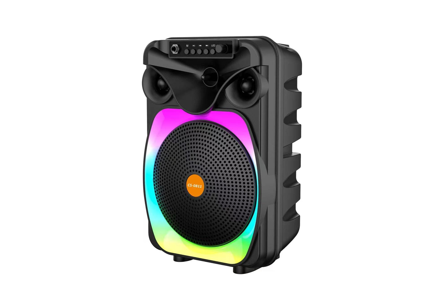 Boxă Bluetooth Portabilă Karaoke AT PERFORMANCE®, cu Microfon, Sunet Puternic și Design Modern CS-0811, Plus casca handfree