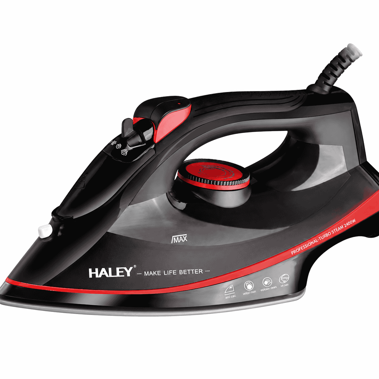 Fier De Călcat Cu Abur HALEY HY-2046, 2400W, Rezervor 350 ml, Talpă Ceramică