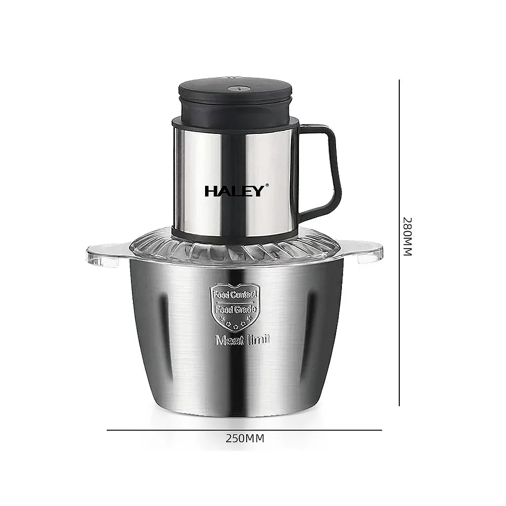 Tocător Electric HALEY HY-1223, 800W, 5L, 6 Lame Inox, 2 Viteze