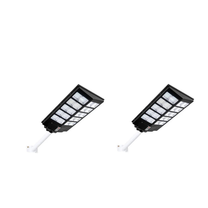 Set 2x Lămpi Solare LED 600W cu Panou Fotovoltaic și Telecomandă – AT PERFORMANCE® | Iluminat Exterior Autonom IP65