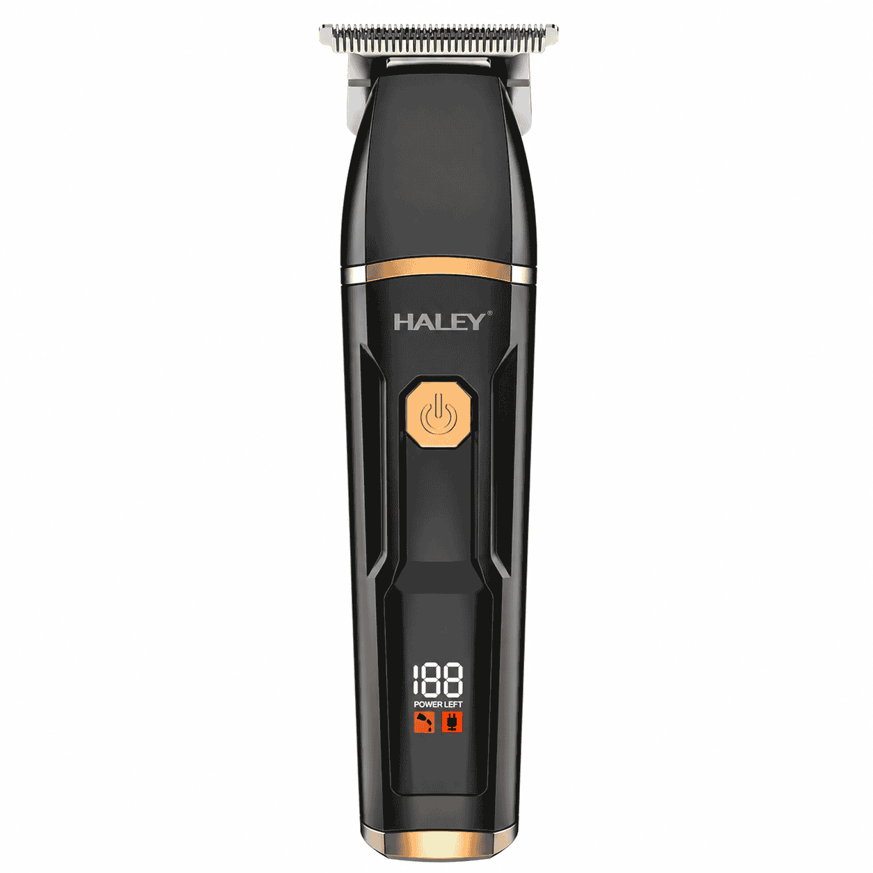 Aparat Profesional De Tuns Și Contur Haley HY-4512, Lamă Din Oțel, Acumulator 1300 mAh, Autonomie 150 Min, Display LED, USB Type-C