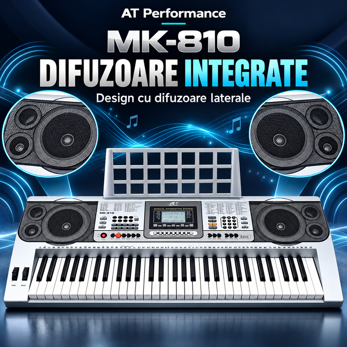 Difuzoarele laterale integrate ale orgii AT Performance MK-810