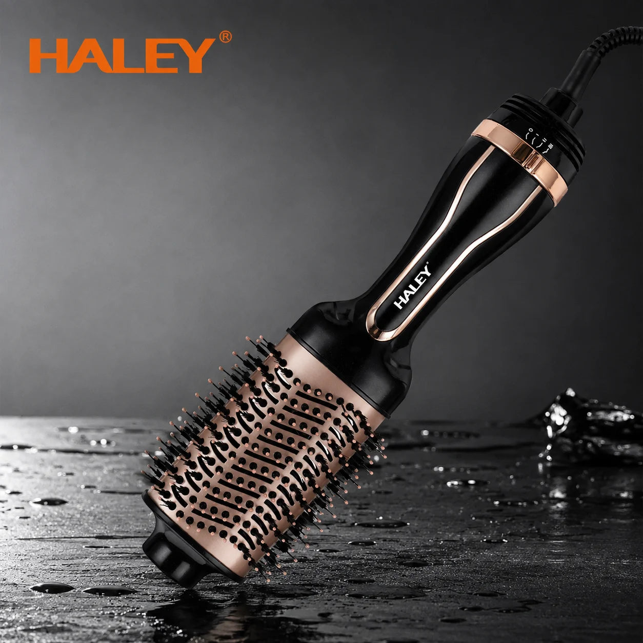 Perie Cu Aer Cald Haley HY-4028, 1200W, 3 Trepte De Temperatură, 2 Viteze, Protecție La Supraîncălzire