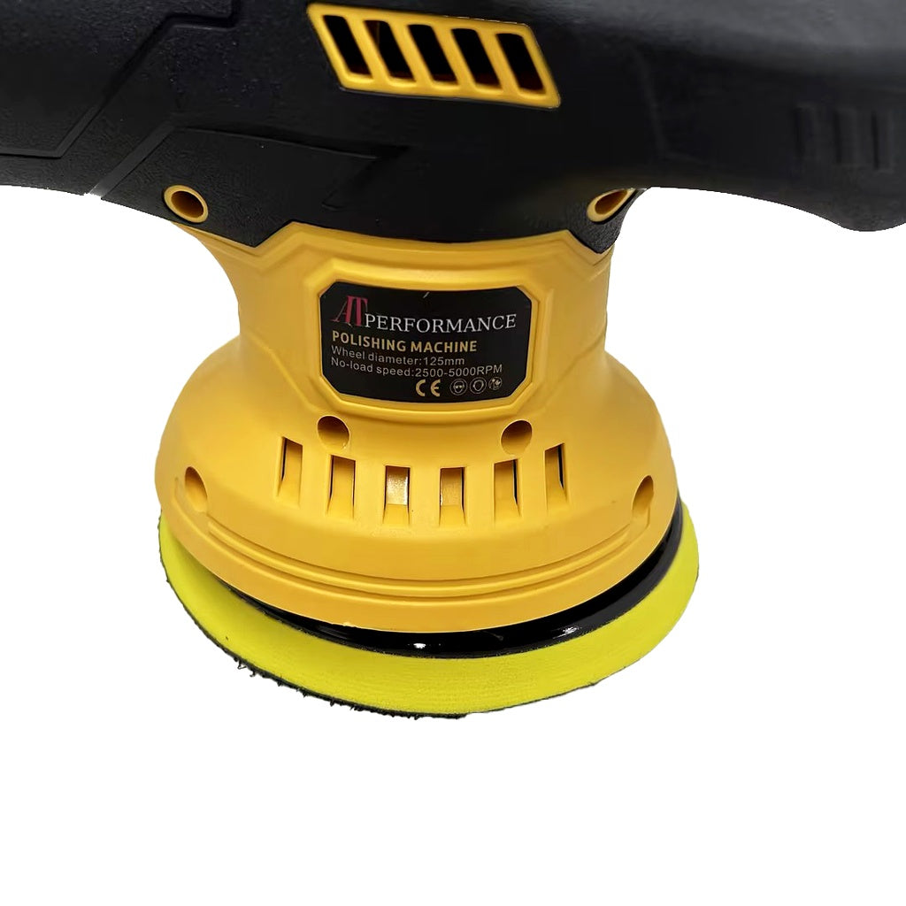Mașină de Polish Auto Fără Fir AT PERFORMANCE®  cu 2 Acumulatori, 2800-5500 RPM, Disc 125-150mm, Orbită 9mm