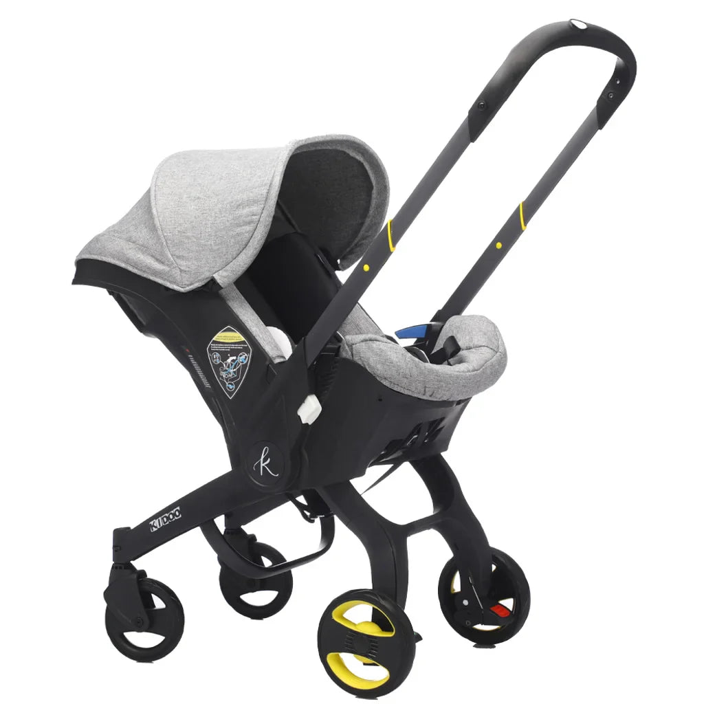 Căruciorul 2 în 1 KIDOO pentru Nou-Născuți– scaun auto & cărucior, sigur, ergonomic, elegant, perfect pentru bebeluși 0-18 luni, 0-13 kg