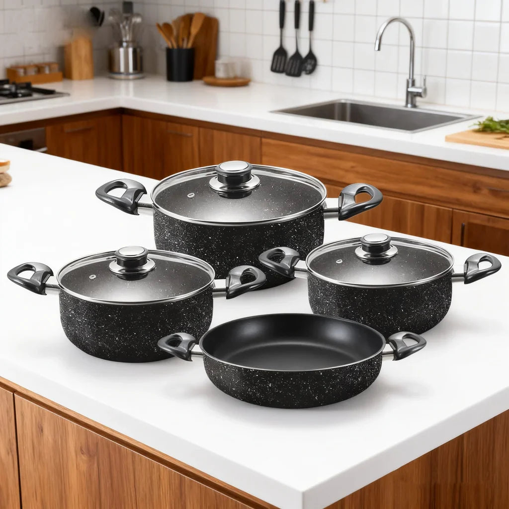 Set Oale AT Performance Royal MN-322, 7 Piese, Marble Non-Stick