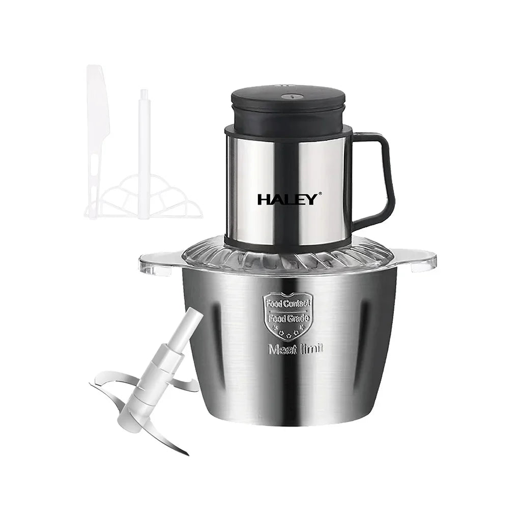 Tocător Electric HALEY HY-1223, 800W, 5L, 6 Lame Inox, 2 Viteze