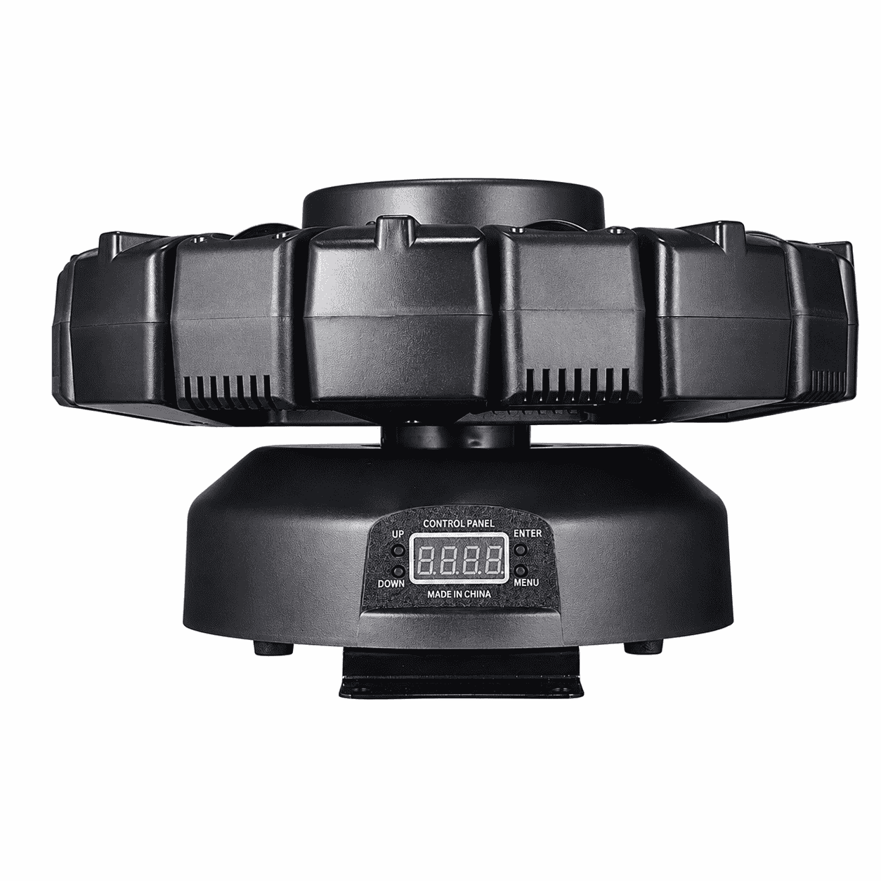 Proiector Lumini LED AT-2106, Efecte Multicolore, Design Circular Multi-Lens, 35 × 35 × 23 cm, pentru DJ, Petreceri, Cluburi și Evenimente