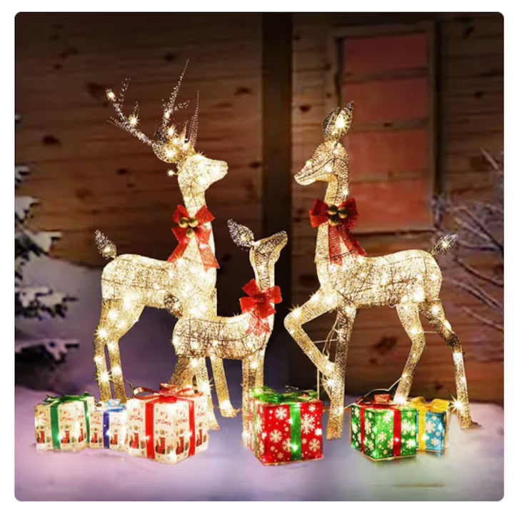 Decoratiune de Craciun, At Performance, Set Reni Potrivit pentru utilizare in interior si exterior