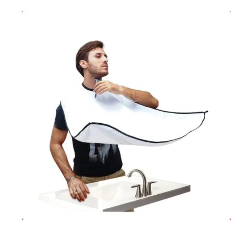Pelerina, At Performance, cu ventuze pentru barbierit si tuns acasa, 100 x 70 cm, alb