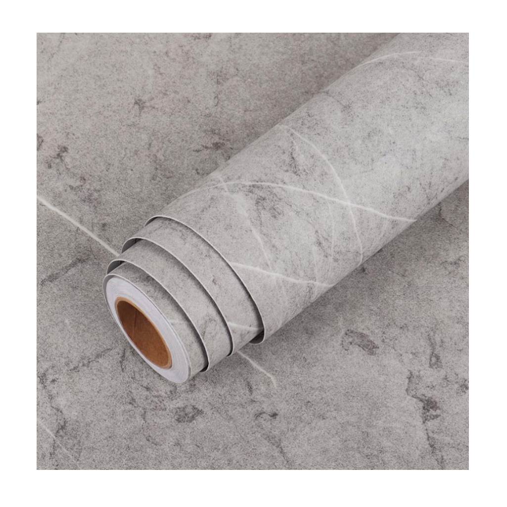 Rola tapet modern, imitatie de marmura At Performance rezistent, la apa, vinil, compact, autoadeziv, 60cmx 300 cm, gri