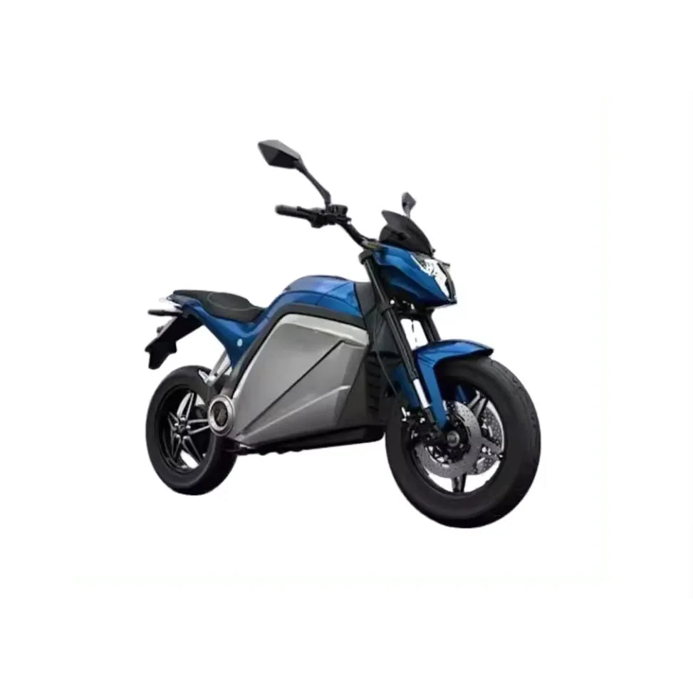 Motocicleta electrica, AT PERFORMANCE®, 3000w, baterie 72V 35ah, viteza 75km/h, Albastru cu Alb, 60 autonomie
