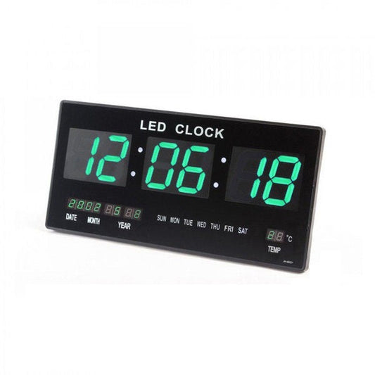 Ceas Electronic Perete VERDE 46x22cm Afisaj Digital Sala Sport - Termometru
