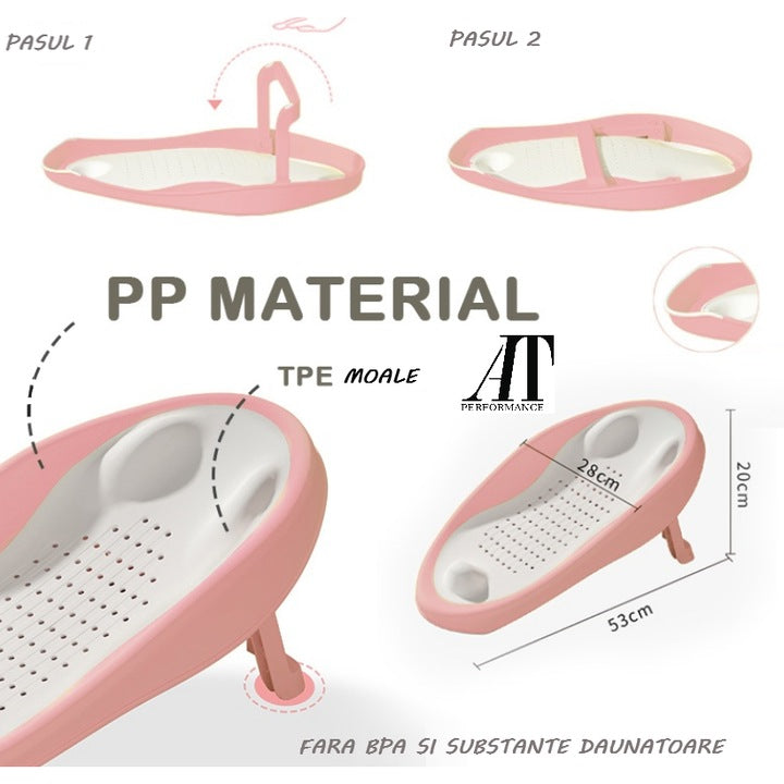 Suport pentru baie copii, At Performance, 53x 28cm x 7cm, 20cm inaitime ridicat, anatomic