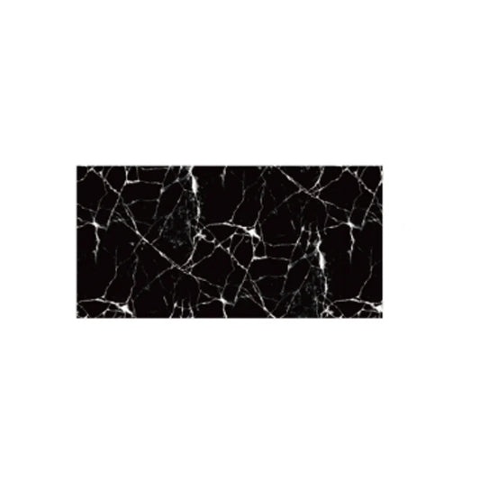 Set 10x Tapet Marmura, AT PERFORMANCE®, suprafata acoperire 1.8 mp, autoadeziv, waterproof, usor de montat, design modern, 30x60 cm, negru