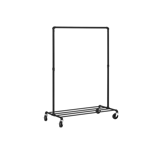 Suport Mobil, pentru Haine, AT PERFORMANECE ®, Umerase si Incaltaminte, Inaltime Reglabila, 150X110X41 cm, negru