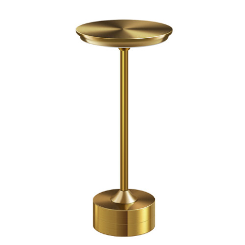 Lampa Led din metal, pentru Restaurante, Mese, Hoteluri, Birouri, reincarcabila prin USB, cu touch, Gold