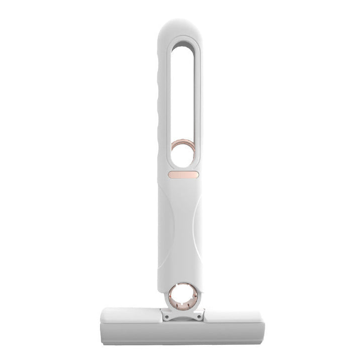 Mini Mop Portabil, At Performance, cu stoarcere automata, Burete de inalta calitate, Spalare umeda sau uscata, Potrivit pentru Geamuri, Blaturi, Bucatari, Bai, 2 bureti inclusi, Alb