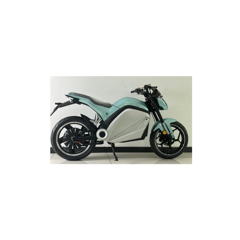 Motocicleta electrica, AT PERFORMANCE®, 3000w, baterie 72V 35ah, viteza 75km/h, Albastru cu Alb, 60 autonomie