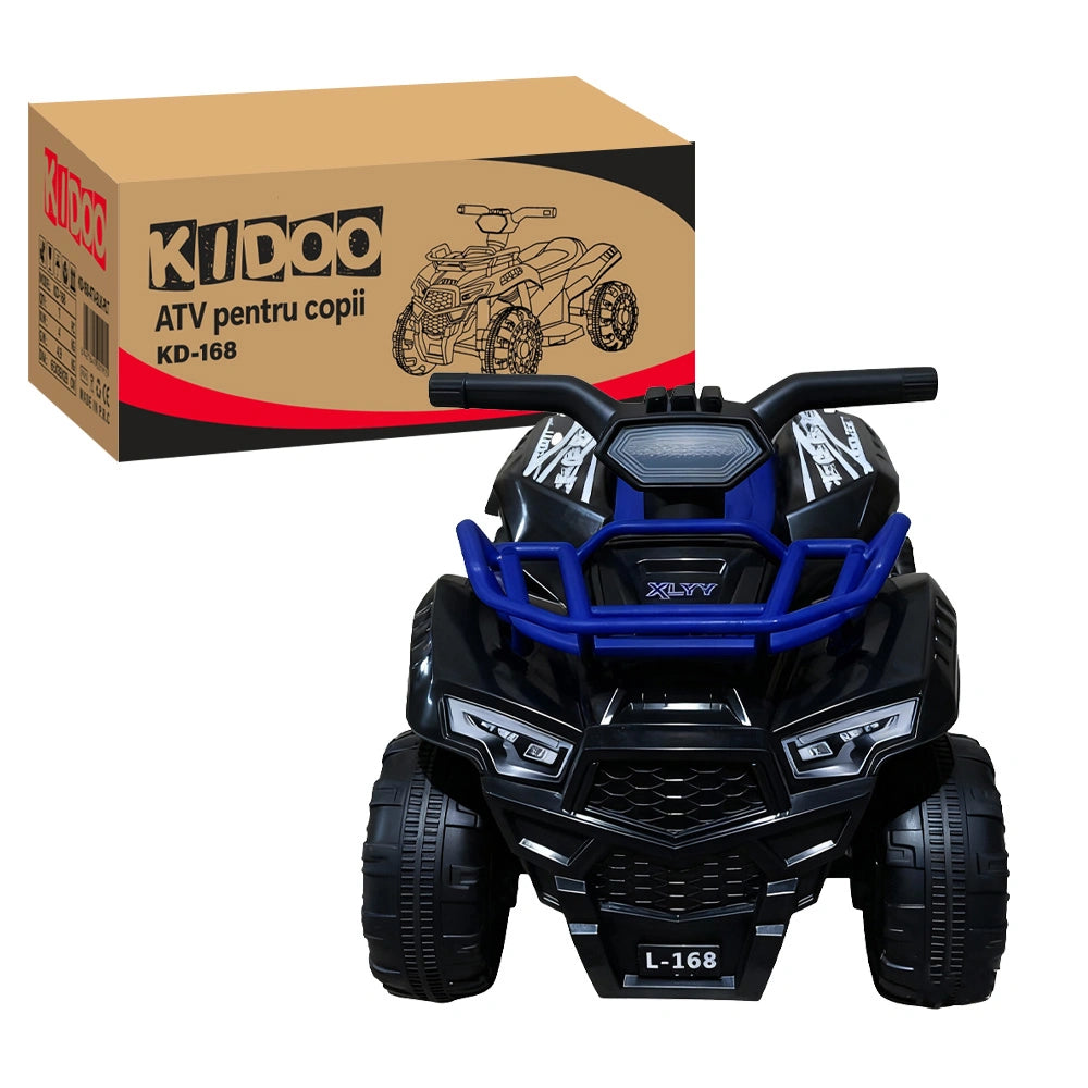 ATV Electric Copii KIDOO® L-168, 6V, 3–5 km/h, 3–8 ani – Distracție Off-Road, Sigur și Ușor de Utilizat