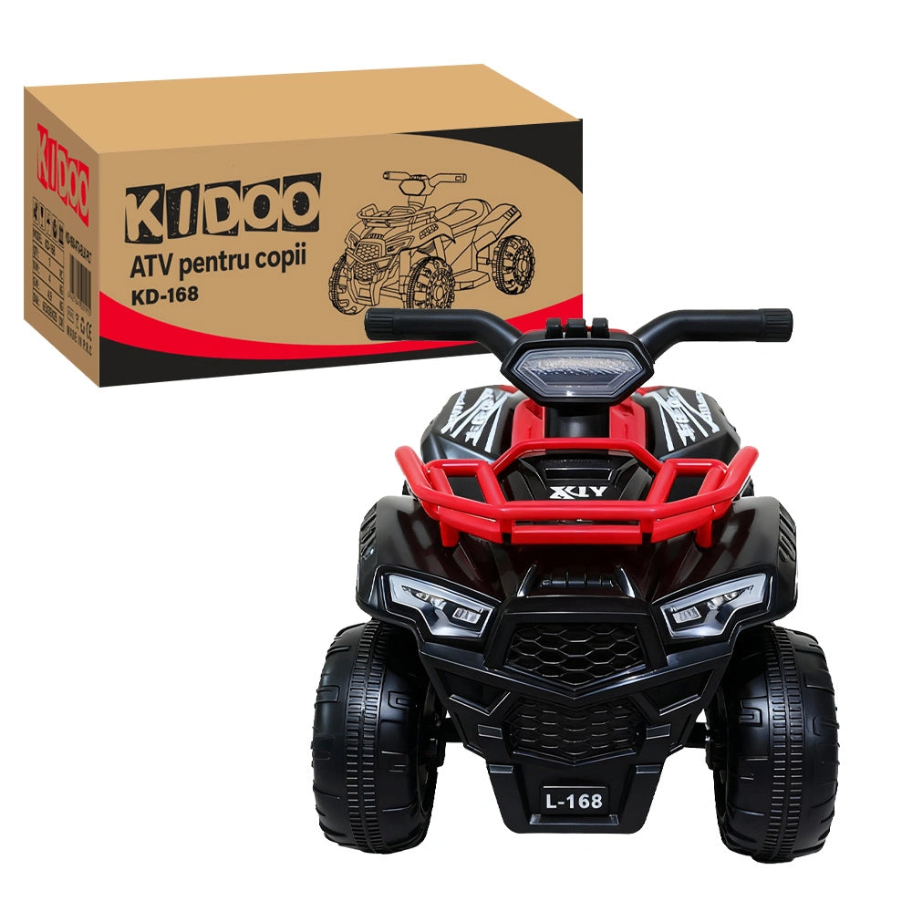 ATV Electric Copii KIDOO® L-168, 6V, 3–5 km/h, 3–8 ani – Distracție Off-Road, Sigur și Ușor de Utilizat