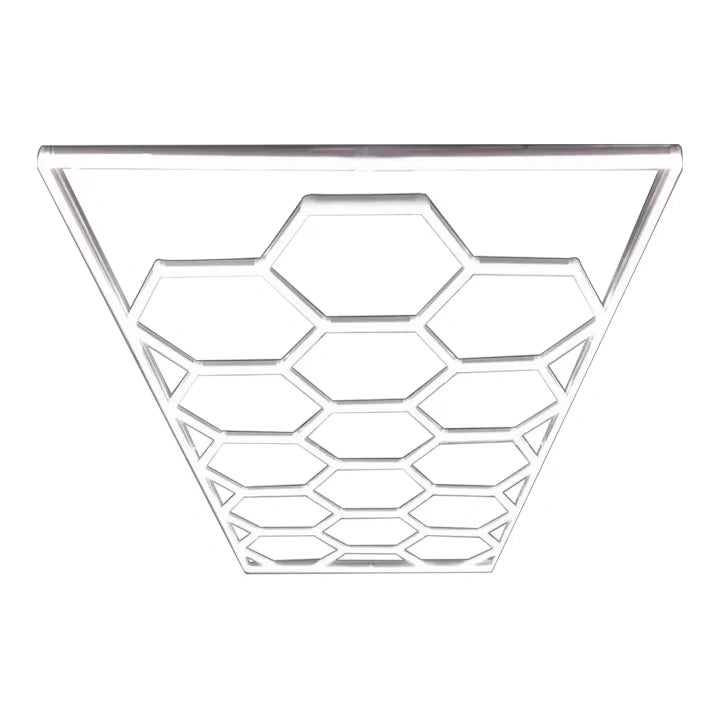 Aplică LED Hexagon AT PERFORMANCE® 14 Module – 720W, ~80.000 Lumeni, 484x243 cm, Iluminat Profesional Atelier, Garaj, Barbershop
