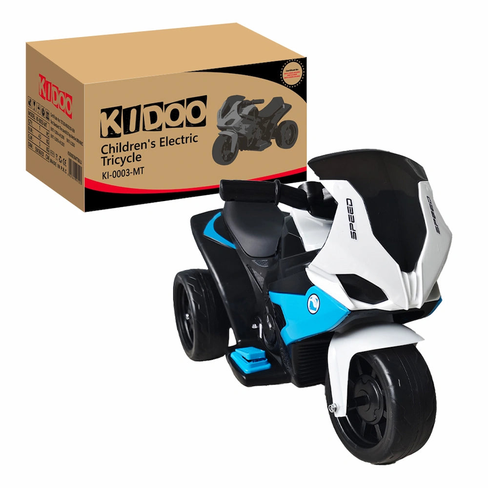 Motocicletă Electrică pentru Copii KI-0003, 6V, 3 Roți, Baterie Reîncărcabilă, 2-6 Ani