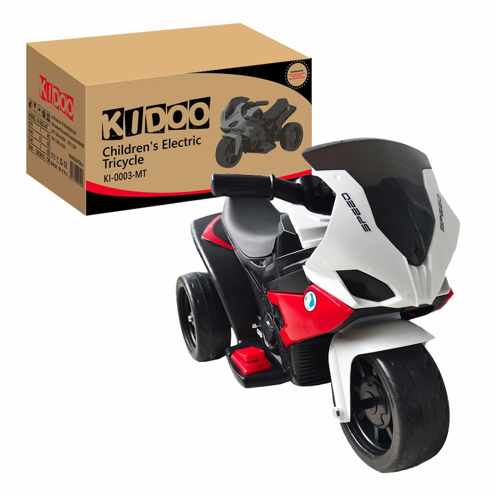 Motocicletă Electrică pentru Copii KI-0003, 6V, 3 Roți, Baterie Reîncărcabilă, 2-6 Ani