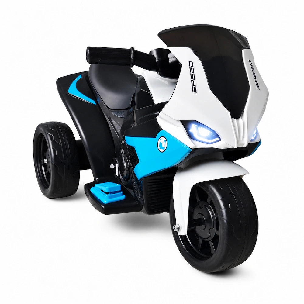 Motocicletă Electrică pentru Copii KI-0003, 6V, 3 Roți, Baterie Reîncărcabilă, 2-6 Ani