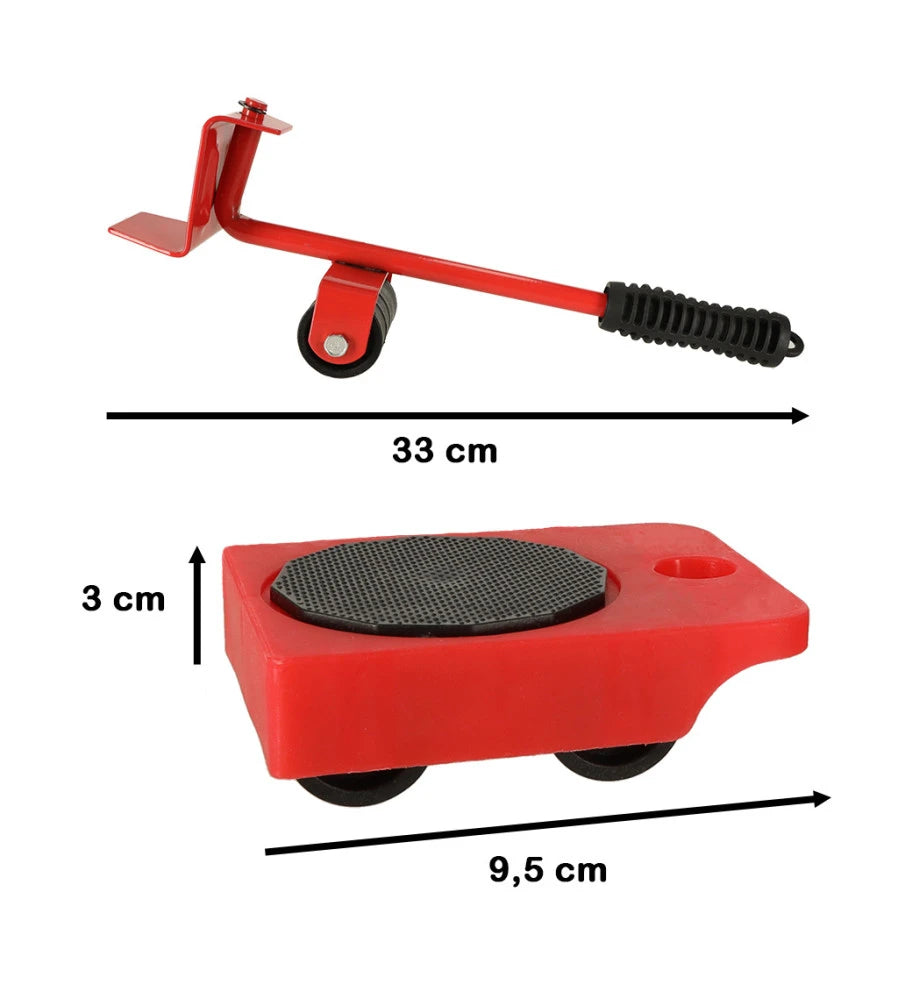 Dispozitiv pentru ridicarea și mutarea mobilei – 5 piese, 150 kg