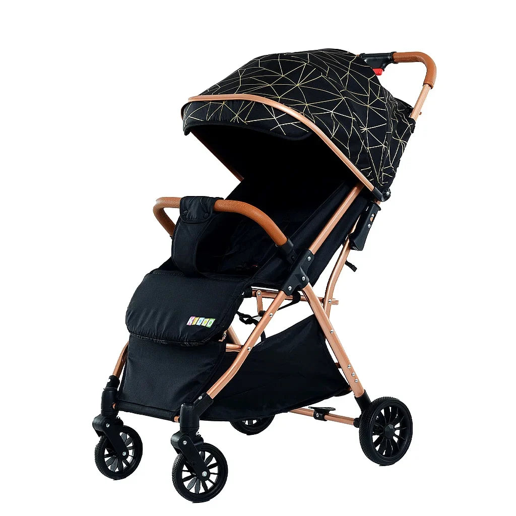 Cărucior pentru copii KIDOO 6607 pliabil, spătar reglabil, copertină mare, 0-36 luni, max. 22 kg