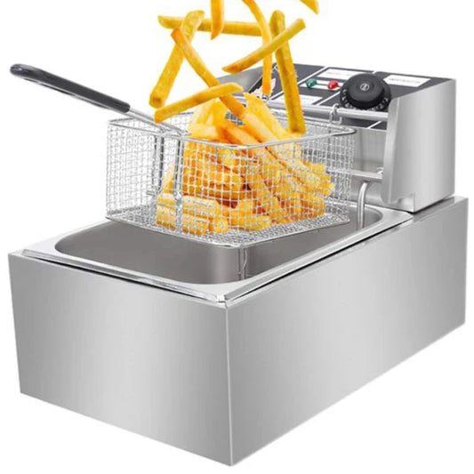 Friteuza Electrică Profesională din Inox – Putere 2500W, 6L